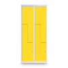 Dulap metalic Z, 80 x 50 x 180 cm, încuietoare cu cilindru, galben - RAL 1023