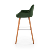 Scaun de bar Alessia, verde închis