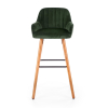 Scaun de bar Alessia, verde închis