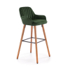 Scaun de bar Alessia, verde închis