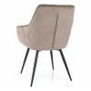 Scaun de bucătărie Lilia Velvet, bej