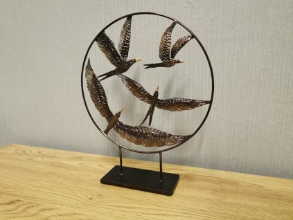 Nové deko objekt PTÁCI kov