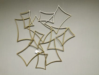 Nové zlaté deko RÁMEČKY kov na zeď