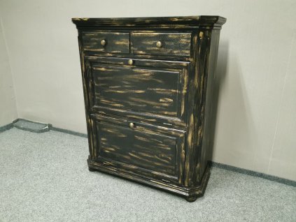 Nový stylový botník černozlatý