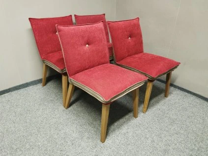 Nová 4x červenobéžová židle SUNNA