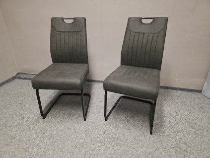 Nová 2x tmavá židle KLAUDIE
