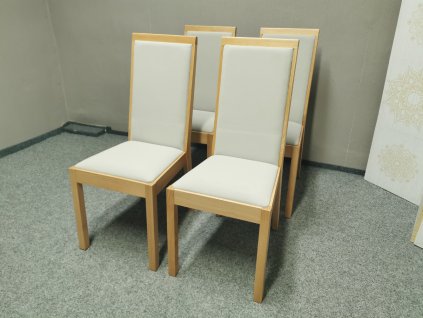 Nová 4x masiv židle OSLO buk šedá