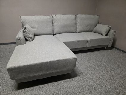 Nová malá rohová sedačka ASOLITA světle šedá