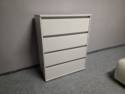 Nová světlá komoda 4 šuplíky