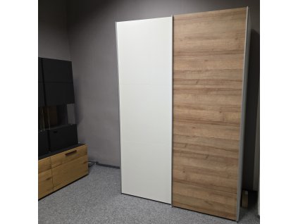 Nová zašupovací skříň 2 dveře bílohnědá