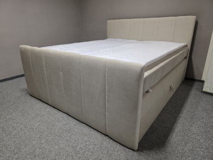 Nová boxspring postel BOXI 1 Z KING béžová 180x200 cm