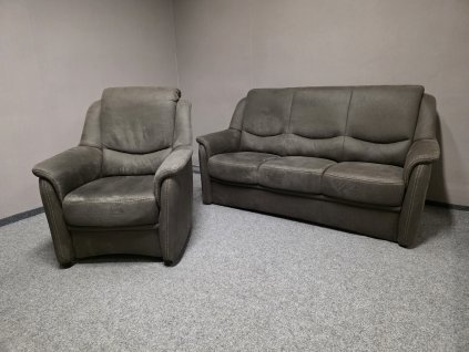 Nová hnědá sedačka 3+1 DIETSCH