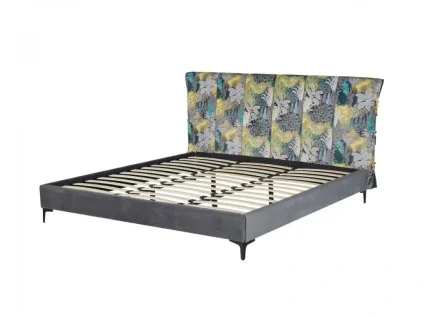 3301 nova postel s rostem 140x200 cm calounena sedy les