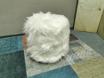 Nový bílý taburet DONALD