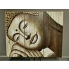 Nový dřevěný trojobraz BUDHA 3D