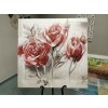 Nový velký obraz RŮŽE 90x90 cm