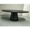 Nový černý ovál jídelní stůl REFLECTION