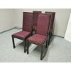 Nová 4x masiv židle OSLO hnědá vínová