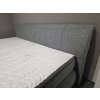 Nová extra velká boxspring postel 240x200 cm šedá