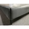 Nová postel s roštem 180x200 čalouněná šedé listy