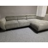 Elektricky rozkládací rohová sedačka ALLISSON manšestr