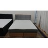Nová šedá boxpostel LOLLI 1 - 160x200 cm