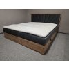Nová boxspring postel LOLLI 6 - 180x200 tmavě šedá