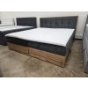 Nová boxspring postel LOLLI 7 - 180x200 tmavě šedá