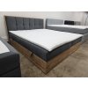 Nová boxspring postel LOLLI 7 - 180x200 tmavě šedá