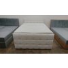 Nová bílá boxspring postel BRUGO -Z KING 160x200 cm