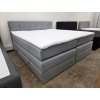 Nová boxspring postel BERO KING šedá 200x200 cm