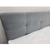 Nová boxspring postel BERO KING šedá 200x200 cm