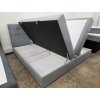 Nová boxspring postel BERO KING šedá 200x200 cm