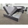 Nová boxspring postel MARCE KING 160x200 cm šedá