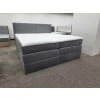 Nová boxspring postel ARDENI KING 180x200 šedá cm