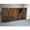 Starožitná sestava skříněk masiv 50. léta