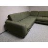 Nová zelená rozkládací rohová sedačka