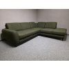 Nová zelená rozkládací rohová sedačka