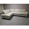 Světlá rohová sedačka posuvná opěradla
