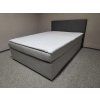 Nová boxspring postel DUKE 140 šedá