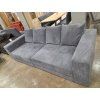 Nové tmavě šedé big sofa BRANNA manšestr