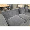 Nové tmavě šedé big sofa BRANNA manšestr