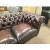 Kožený gauč CHESTERFIELD hnědý