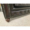 Kožený gauč CHESTERFIELD hnědý