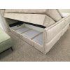 Nová vysoká boxspring postel světle hnědá