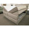 Nová vysoká boxspring postel světle hnědá