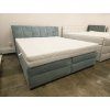 Nová boxspring postel OSCHMANN modrá