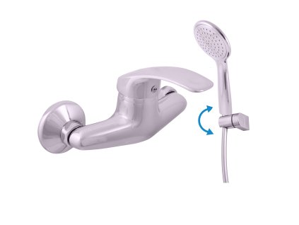 MISSISSIPPI - Sprchový set s baterií, Chrom MS080.5/2, RAV Slezák (Barva Chrom, Rozměr 100 mm)