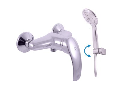 MISSISSIPPI - Sprchový set s baterií, Chrom MS081.5/2, RAV Slezák (Barva Chrom, Rozměr 100 mm)