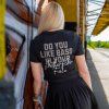Crop Top - DO YOU LIKE BASS [BLACK]